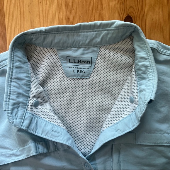 LL Bean Tropicwear Shirt, Long-Sleeve hiking - Picture 4 of 8